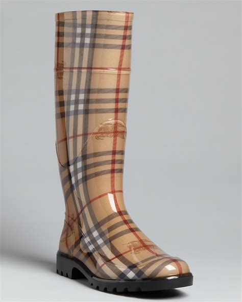 burberry haymarket mid rain boot|Bloomingdale's.